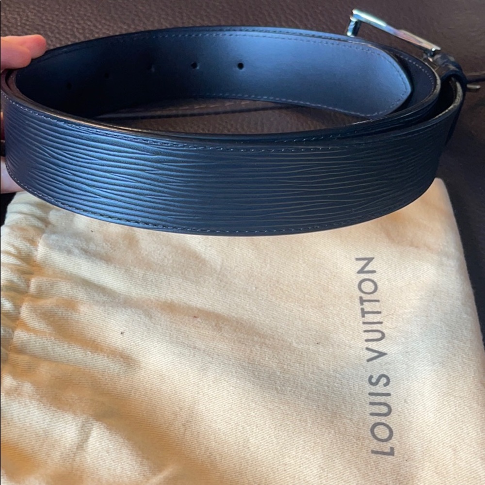 Brand New Black Louis Vuitton Epi Leather Belt - Picture 3 of 10